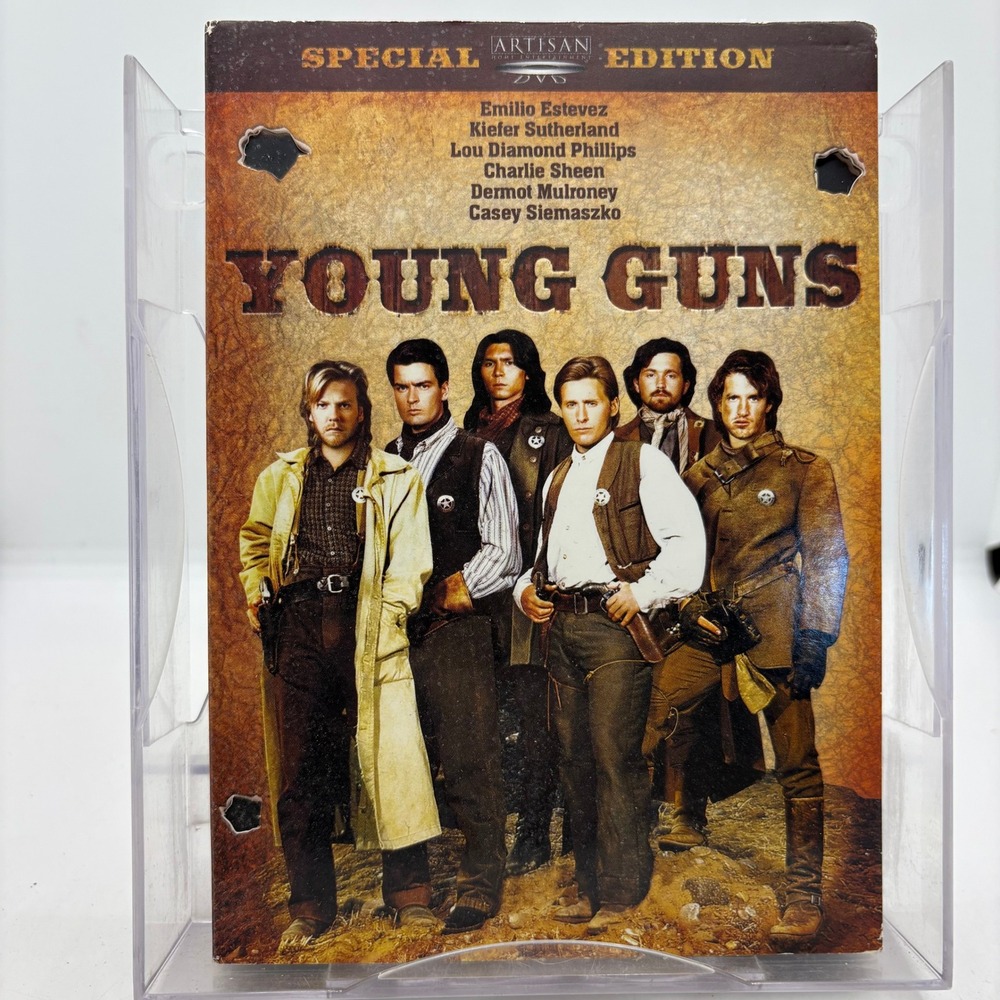 Young Guns DVD Special Edition 2003 Artisan Widescreen Western Emilio Estevez